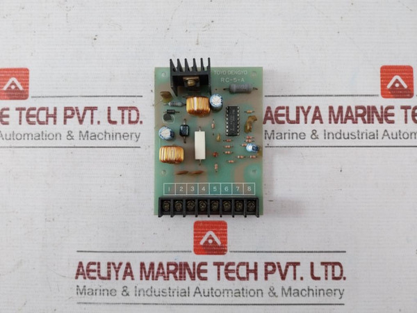 Toyo Dengyo Rc-5-a Printed Circuit Board - Used