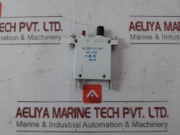 E-t-a 421-p10 Thermal Magnetic Circuit Breaker Ac 250V Dc 28V 85-1111 - Used