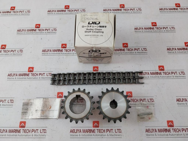 Daido Kogyo C-6018 Roller Chain Shaft Coupling Case Set 0Rk-000-032 F2108 - New