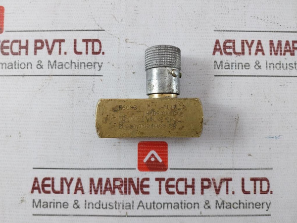 Parker F600B In-line Flow Control Valve 2000 Psi 138 Bar - Used