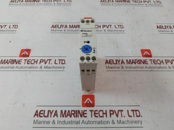 Finder 87.11 Time Delay Relay Awg 20-14 8A 24-240Vac/Dc - Used