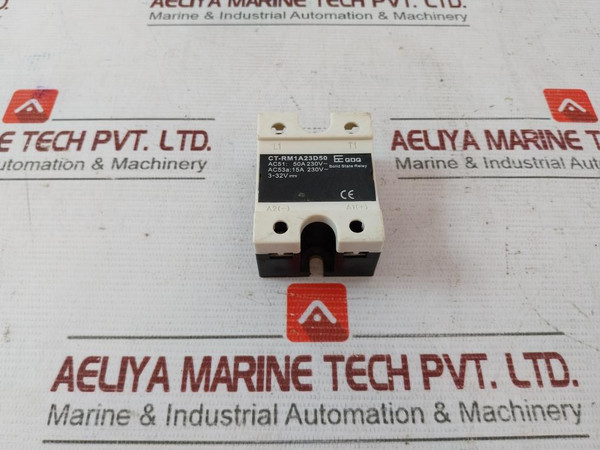 Qdq Ct-rm1A23D50 Solid State Relay 50A 230V Ac/Dc Control - Used