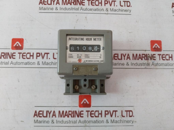 Mitsubishi Electric Hs-70 Integrating Hour Meter 100/120V 60 Hz - Used