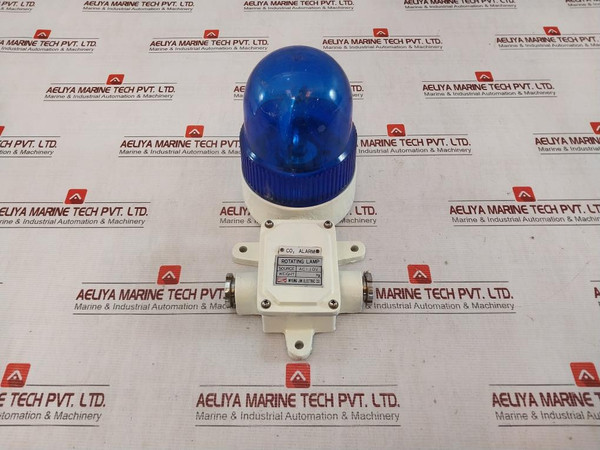 Myung Jin Electric Co2 Alarm Rotating Lamp Ac110V - Used