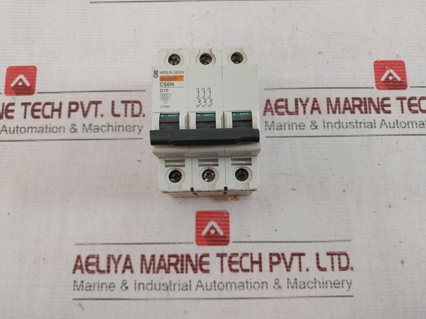Merlin Gerin C60N Multi9 Circuit Breaker 400V 6000/3, 3 303430 270904 - Used