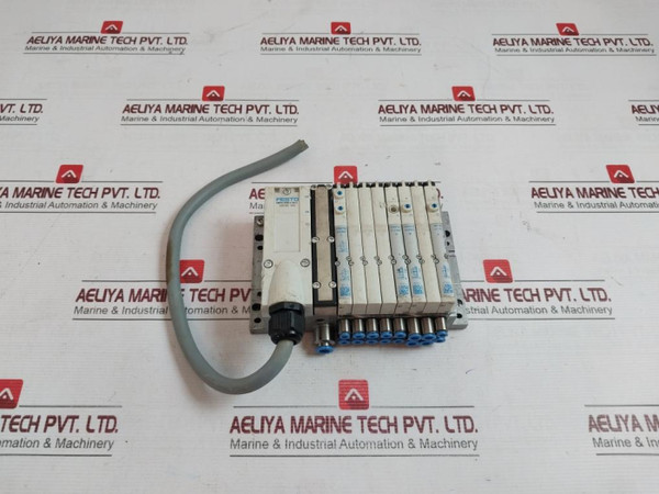Festo Vmpa-kms1-24-5 Pneumatic Solenoid Valve Manifold Assembly 1 -0,9-10Bar - Used