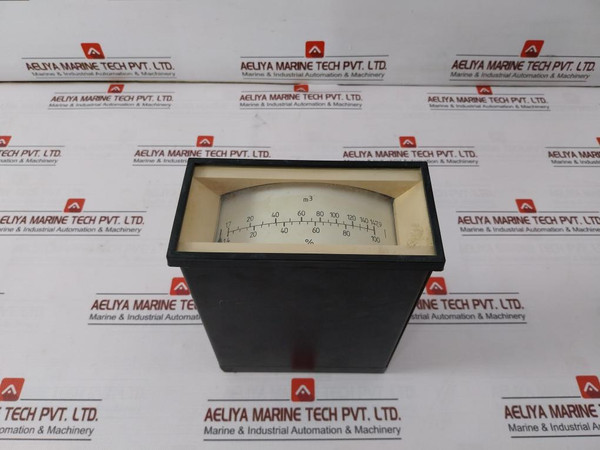 Deif 25982-94 Marine Analog Cubic Panel Meter 4-20Ma 1.4-100%, 1.7 To 147.9 M3 - Used