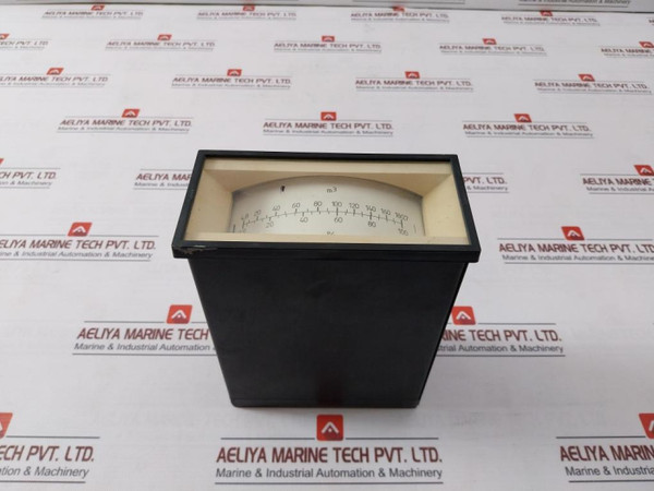 Deif 25982-85 Marine Analog Cubic Panel Meter 4-20Ma 4.8 To 180.7 M3, 2.9-100% - Used