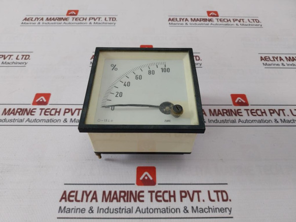 Zurc 0-100 Percentage Analog Indicator Meter - Used