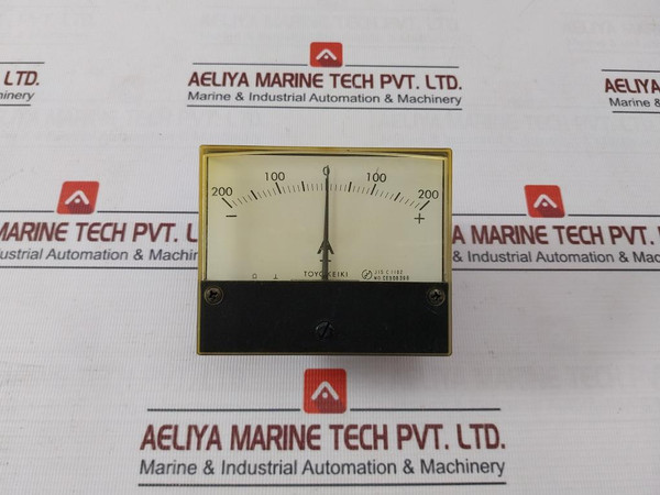 Toyo Keiki Dcf-10 Ammeter Ce308396 Class 2.5 Nh-350A -200 To +200 A - Used