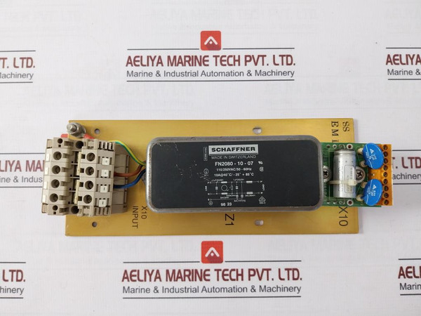 Schaffner Fn2080-10-07 Multi-stage High Performance Ac/Dc Emc/Rfi Filter - Used