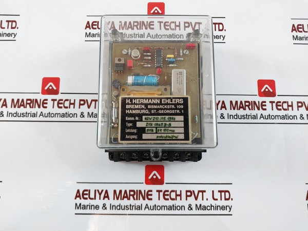 H. Hermann Ehlers Ivk 1865 B-s Signal Relay Box 5Va Tt 100Ms - Used