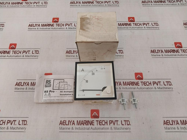 Rs Pro 186-2467 Moving Iron Ac Analogue Panel Meter Ammeter 25A (X2)
