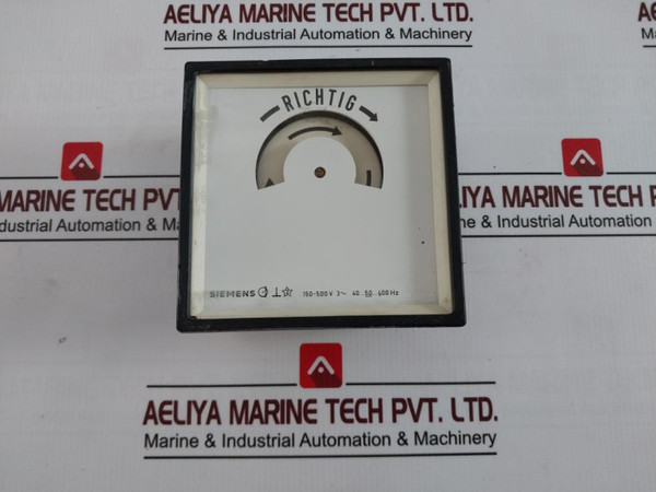 Siemens Phase Sequence Indicator 150-500V 400 Hz