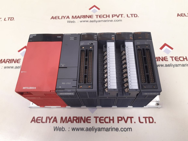 Mitsubishi Melsec Q61P,Q00Cpu,Qx42,Qy10,Qd75P4 Rack With Base Unit Q35B