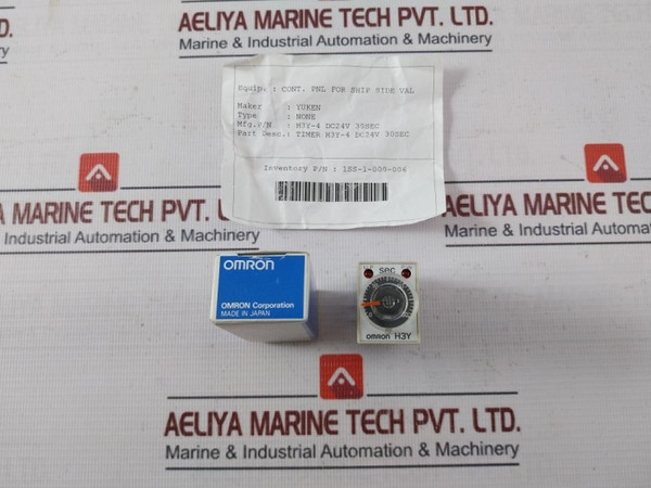 Omron H3Y-4 Timer Relay 30 Sec 24V Dc 3A 250Vac 1Ss-1-000-006 08240N
