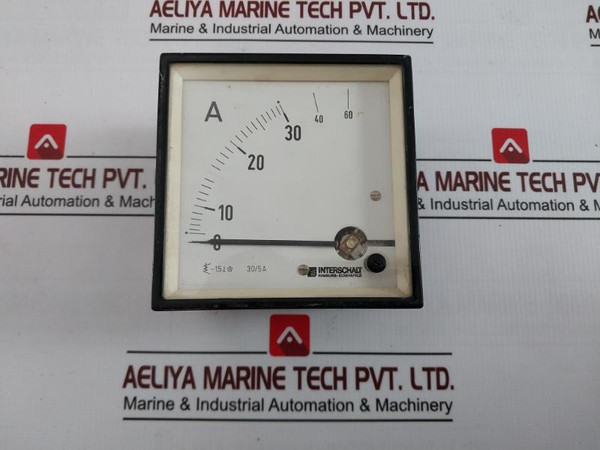 Interschalt 30/5A Analog Ammeter 30/60A