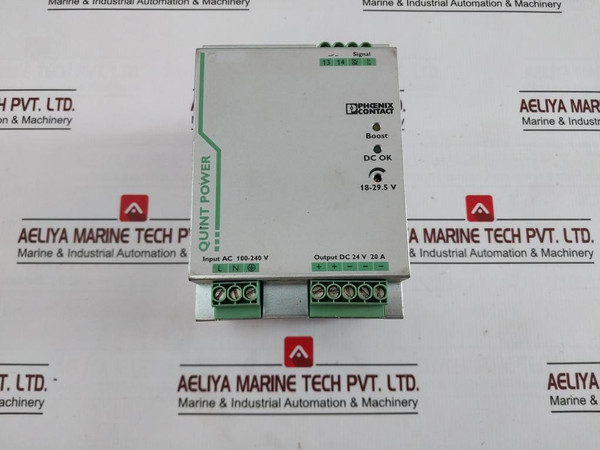 Phoenix Contact Quint-ps/1Ac/24Dc/20 Power Supply 100-240V/50-60Hz/6.0-2.6A