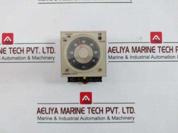 Omron H3Cr-a8 Timer Relay With Base P2Cf-08 0 To 30 Sec 24Vdc/Ac 50/60Hz Mode. A