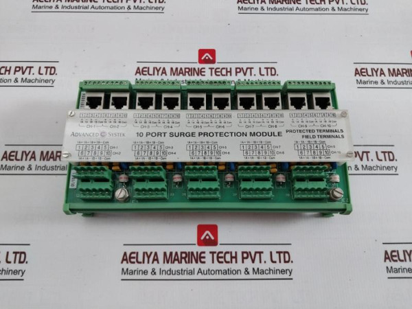 Advanced Systek 1131301 Surge Protection Module 10 Port Rev. 0 01/10-11 Esmt108