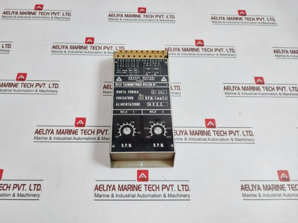 Grandi Motori Rt2/2S Tachometer Relay 24V.C.C. 600R.P.M.-1 Ma F.S. 46-150 Rpm
