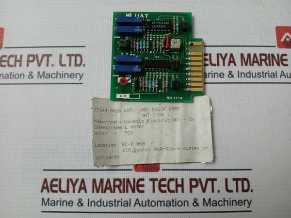 Uzushio Electric Uat-ch Adc Check Card Pcb Card