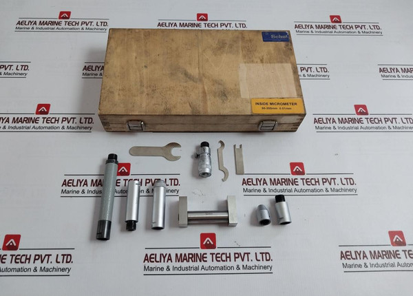 Schut Inside Micrometer Set 50-300Mm 0.01Mm 50Mm 100Mm 25Mm 13Mm New