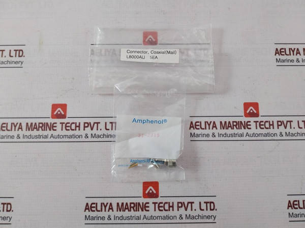 Lot Of 5X Amphenol 31-2315 Tnc Connector Plug Male Pin Crimp L8000Au New