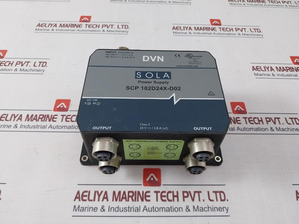Sola Scp 102D24X-d02 Power Supply 24V3.8A (X2) 5060400Hz 100-240V2.4-1.4A