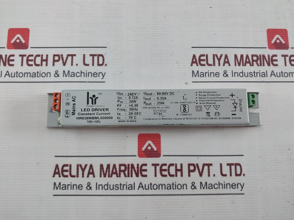 Hr Industry Hr030Wbml000000 Constant Current Led Driver Hr0350Ma080Vbml