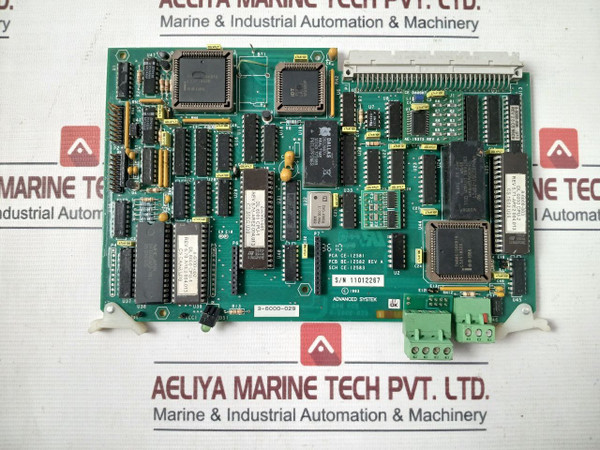 Advanced Systek 4-6000-029 Printed Circuit Board Cpu Pcb Be-12582 Rev A