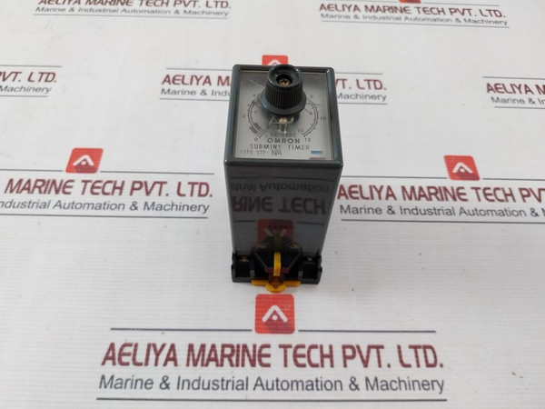 Omron Stp-nm Subminy Timer W/ Socket Base 8Pfa 0-12 Second 100/110V 50/60Hz 3A