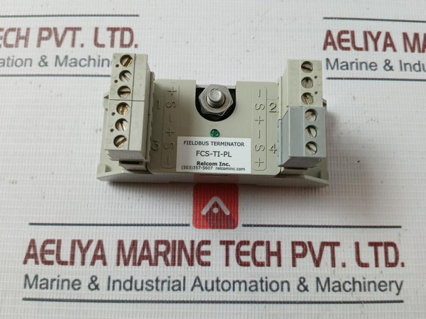 Relcom Fcs-ti-pl Fieldbus Isolating Terminator Module Fcs-m1-9801
