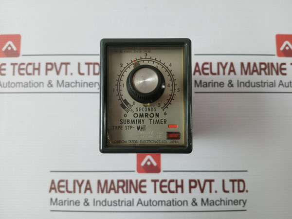 Omron Stp-mht Subminy Timer 200-220V 50Hz 6Va 0.5 Sec 482F 0-6 Sec 50Hz