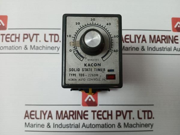 Kacon Tds-2260M Solid State Timer 0-60 Minute 220Vac 50/60Hz 2Va 5A