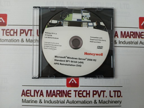Honeywell 51154758 Pks Hps Reinstallation Dvd Windows Server 2008R2 Standard Sp1