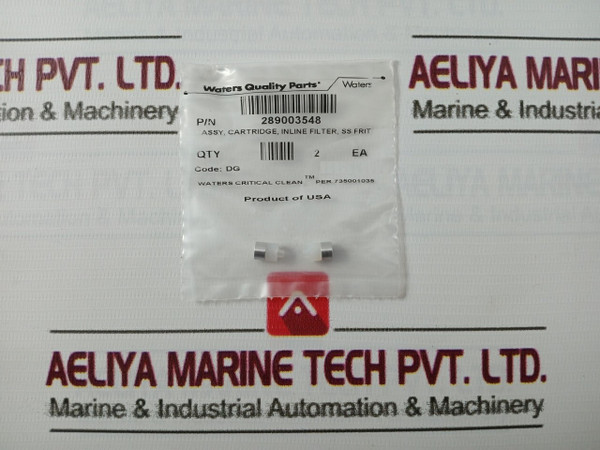 Waters 289003548 Inline Filter Cartridge Assembly (1 Packet=2 Pcs)