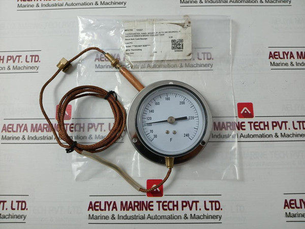 Thermoking 12U637 Analog Panel Mount Thermometer For 30 To 240 Degrees