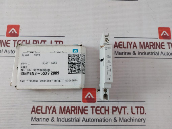 Lot Of 2X Siemens 5Sx9200 Fault Signal Contact 6A230V