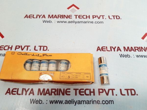 Lot Of 10X Utsunomiya Electric Uc1 Cello-lite Fuse 500V Ac 250V Dc 5A