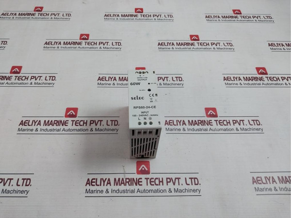 Selec Rps60-24-ce Din Rail Mounted Power Supply V4.02 24Vdc 2.5A 60W