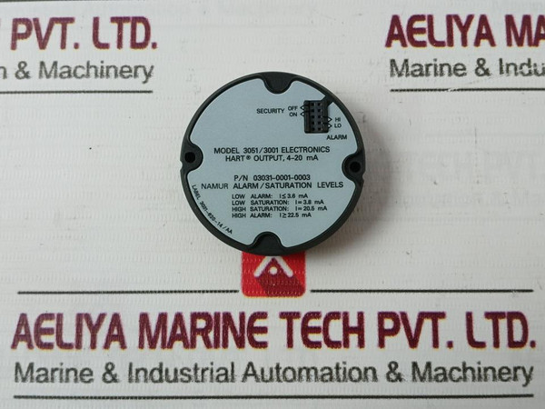 Rosemount 03031-0001-0003 Alarm Saturation Electronic Board I 22.5Ma