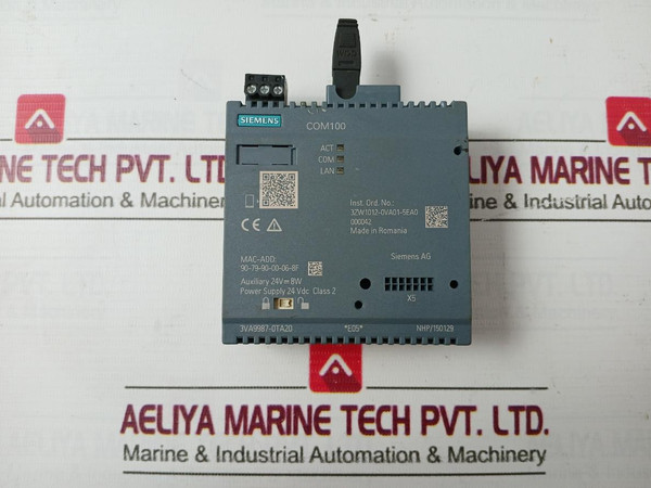 Siemens 3Va9987-0Ta20 Data Concentrator Com100 24 Vdc 8W