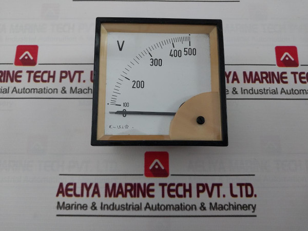 Rs 312-915 Analog Voltmeter Fsd. 0/500V