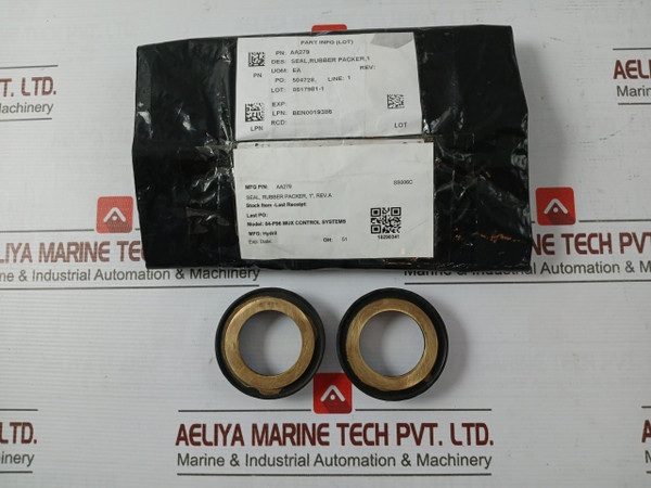 Hydril Aa279 Rubber Packer Seal,1,Rev A For 84-p96 Mux Control Systems Oh 51