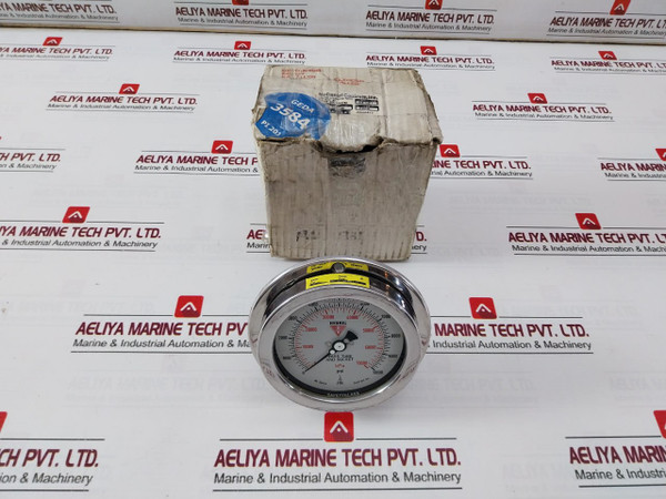 Mcdaniel Pressure Gauge 316Ss Tube And Socket 0 To 10000 Psi Ab40510 Rev.B