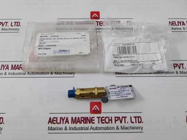Kingston 112Css-2 Asme Brass Safety Valve 0G15749.2Cl