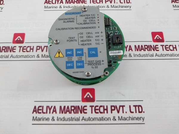 Rosemount 4849B72H01 Pcb Module For Oxygen Transmitter E204460 Csi Kybds Rev.3
