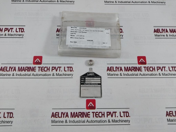 Lot Of 4X Lamot 1/4" Std (Aa) Rupture Pressure Disc 12,500 Psig 72°F Ctu-20P-d2 10362398