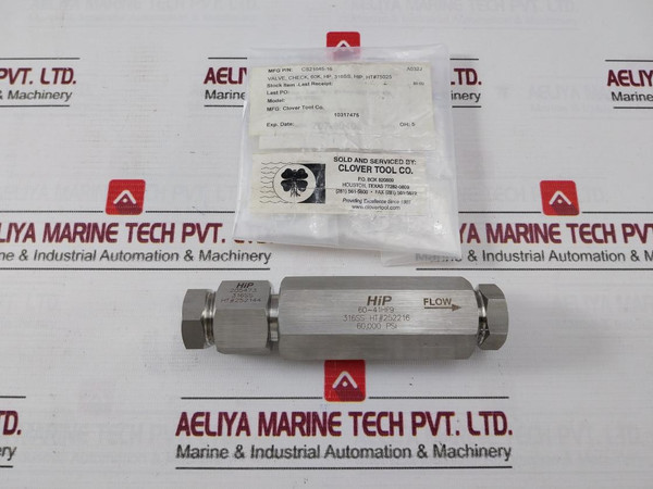 Hip 60-41Hf9 High Pressure Check Valve 60000 Psi Cs21645-16